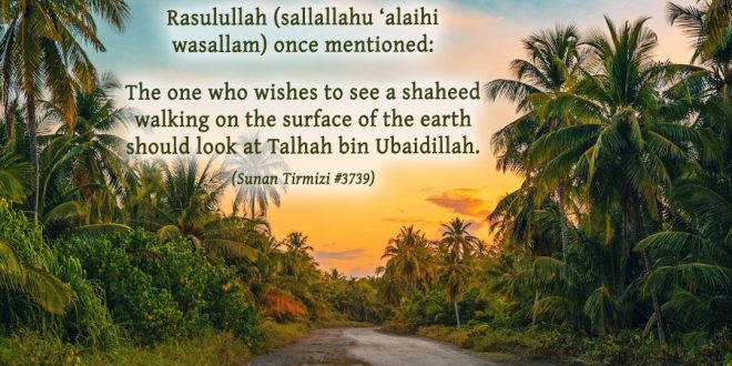 The Generosity of Hazrat Talhah (radhiyallahu ‘anhu)